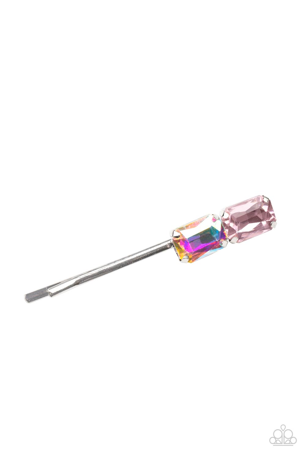Material Girl Goals - Pink and Silver Hair Pin- Paparazzi Accessories