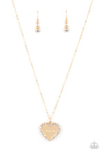 Load image into Gallery viewer, The Real Boss - White and Gold Necklace- Paparazzi Accessories