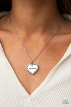 Load image into Gallery viewer, The Real Boss - White and Silver Necklace- Paparazzi Accessories