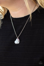 Load image into Gallery viewer, Happily Heartwarming - Pink and Silver Necklace- Paparazzi Accessories