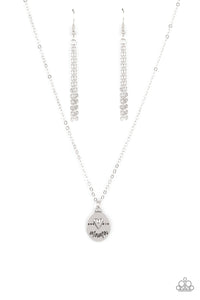 They Call Me Mama - Silver Necklace- Paparazzi Accessories