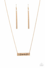 Load image into Gallery viewer, Living The Mom Life - Gold Necklace- Paparazzi Accessories