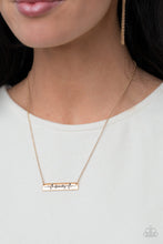 Load image into Gallery viewer, Living The Mom Life - Gold Necklace- Paparazzi Accessories