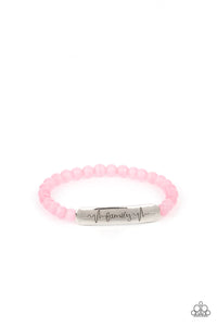 Family is Forever - Pink and Silver Bracelet- Paparazzi Accessories