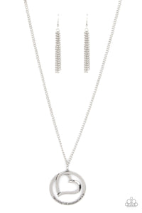 Positively Perfect - Silver Necklace- Paparazzi Accessories