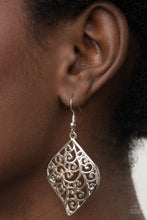 Load image into Gallery viewer, Your Vine Or Mine - Silver Earrings- Paparazzi Accessories