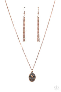 They Call Me Mama - Copper Necklace- Paparazzi Accessories
