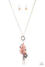 Load image into Gallery viewer, AMOR to Love - Orange and Silver Necklace- Paparazzi Accessories