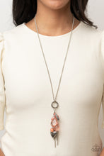 Load image into Gallery viewer, AMOR to Love - Orange and Silver Necklace- Paparazzi Accessories