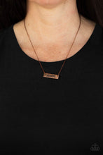 Load image into Gallery viewer, Blessed Mama - Copper Necklace- Paparazzi Accessories