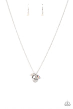Load image into Gallery viewer, Super Mom - White and Silver Necklace- Paparazzi Accessories