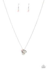 Super Mom - Pink and Silver Necklace- Paparazzi Accessories