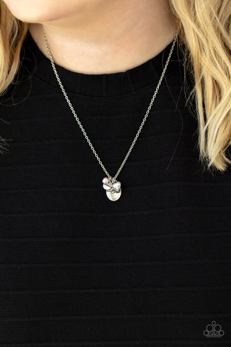 Super Mom - Pink and Silver Necklace- Paparazzi Accessories