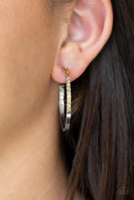 Load image into Gallery viewer, Somewhere Over the OMBRE - Brown and Silver Earrings- Paparazzi Accessories