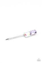 Load image into Gallery viewer, Material Girl Goals - Purple and Silver Hair Pin- Paparazzi Accessories
