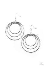 Load image into Gallery viewer, Vintage Vertigo - Silver Earrings- Paparazzi Accessories