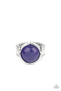 Dreamy Dunes - Purple and Silver Ring- Paparazzi Accessories