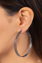 Load image into Gallery viewer, Candescent Curves - Gunmetal Earrings- Paparazzi Accessories