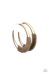 Artisan Attitude - Brass Earrings- Paparazzi Accessories