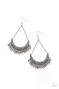 Orchard Odyssey - Silver Earrings- Paparazzi Accessories