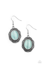 Load image into Gallery viewer, Garden Party Perfection - Blue and Silver Earrings- Paparazzi Accessories