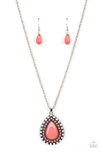 Load image into Gallery viewer, DROPLET Like Its Hot - Multicolored Silver Necklace- Paparazzi Accessories