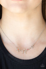 Load image into Gallery viewer, Proudly Patriotic - Red and Silver Necklace- Paparazzi Accessories