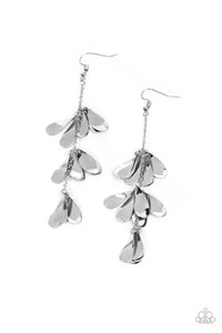 Arrival CHIME - Silver Earrings- Paparazzi Accessories