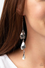 Load image into Gallery viewer, Arrival CHIME - Silver Earrings- Paparazzi Accessories