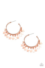 Load image into Gallery viewer, Happy Independence Day - Copper Earrings- Paparazzi Accessories