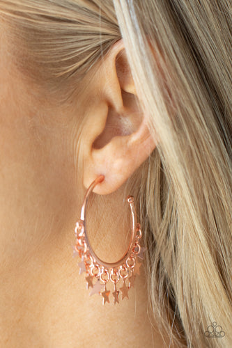 Happy Independence Day - Copper Earrings- Paparazzi Accessories