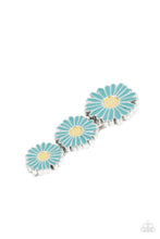Load image into Gallery viewer, Posy Perfection - Blue and Yellow Hair Clip- Paparazzi Accessories
