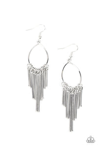 Mood Swing - Silver Earrings- Paparazzi Accessories