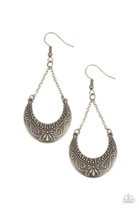 All in the PASTURE - Brass Earrings- Paparazzi Accessories