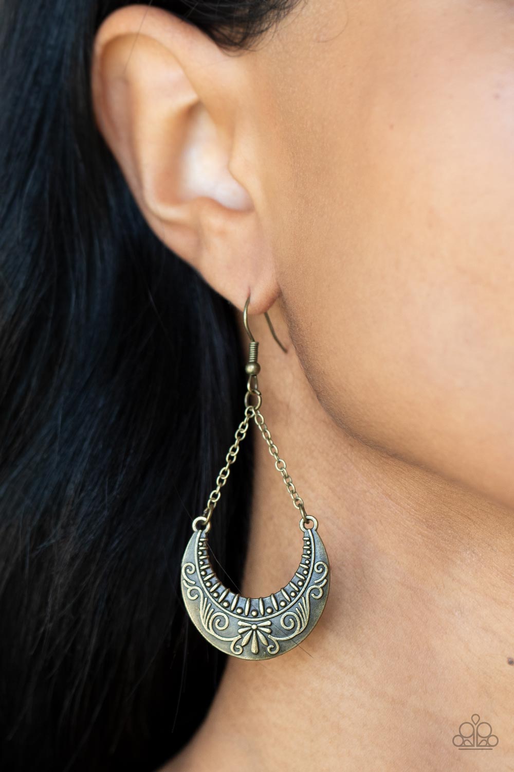All in the PASTURE - Brass Earrings- Paparazzi Accessories