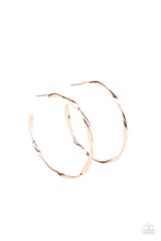 Load image into Gallery viewer, Radiantly Warped - Rose Gold Earrings- Paparazzi Accessories