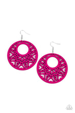 Load image into Gallery viewer, Tropical Reef - Pink and Silver Earrings- Paparazzi Accessories