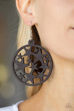 Load image into Gallery viewer, Cosmic Paradise - Brown and Silver Earrings- Paparazzi Accessories