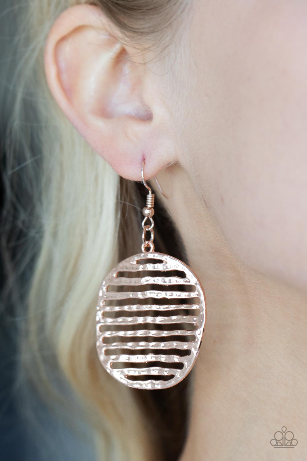 Sunrise Stunner - Rose Gold Earrings- Paparazzi Accessories