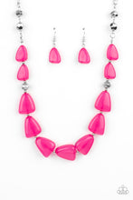 Load image into Gallery viewer, Tenaciously Tangy - Pink and Silver Necklace- Paparazzi Accessories