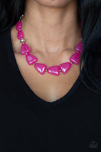 Load image into Gallery viewer, Tenaciously Tangy - Pink and Silver Necklace- Paparazzi Accessories