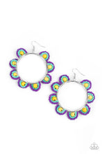Load image into Gallery viewer, Groovy Gardens - Yellow and Silver Earrings- Paparazzi Accessories