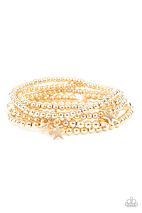 American All-Star- Gold Bracelets- Paparazzi Accessories