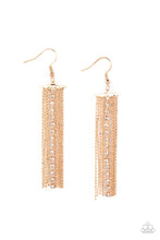 Load image into Gallery viewer, Another Day, Another Drama- White and Gold Earrings- Paparazzi Accessories