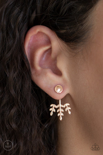 Autumn Shimmer- Rose Gold Earrings- Paparazzi Accessories