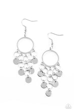 Load image into Gallery viewer, Cyber Chime- Silver Earrings- Paparazzi Accessories