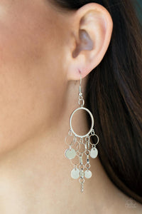 Cyber Chime- Silver Earrings- Paparazzi Accessories