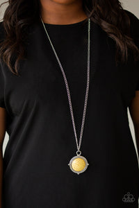 Desert Equinox- Yellow and Silver Necklace- Paparazzi Accessories