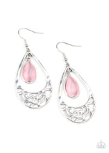 Load image into Gallery viewer, DEW You Feel Me- Pink and Silver Earrings- Paparazzi Accessories