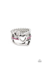 Load image into Gallery viewer, Give Me AMOR- Pink and Silver Ring- Paparazzi Accessories